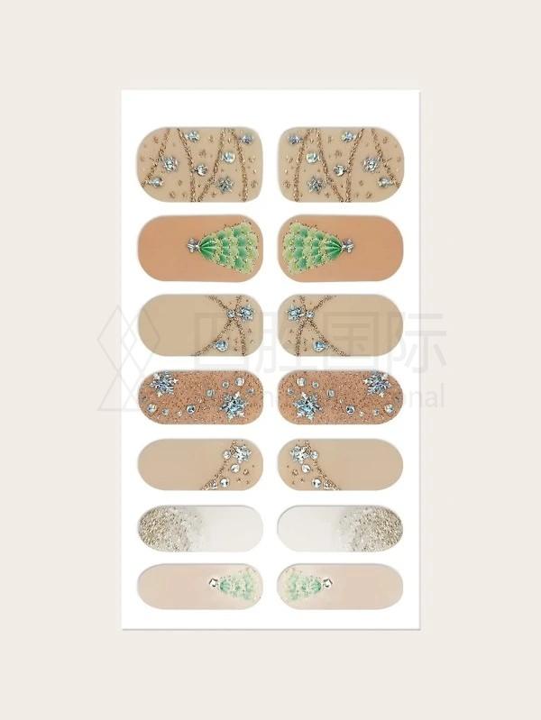 1sheet Glitter Nail Sticker