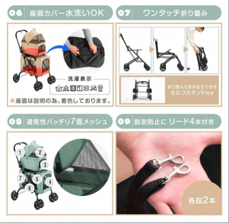  2段式 分離式 犬カート キャリーバック ドライブボックス 折り畳み可能
