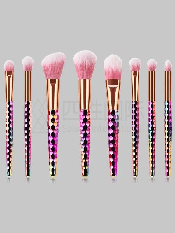 8pcs Briquette Design Makeup Brush Set