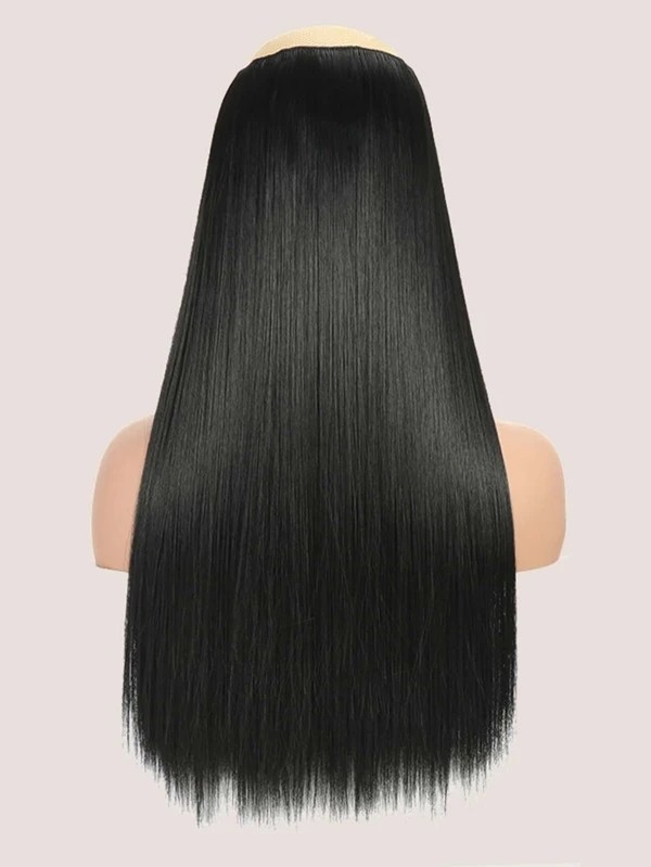 Long Straight Hairpiece With 5pcs Clip