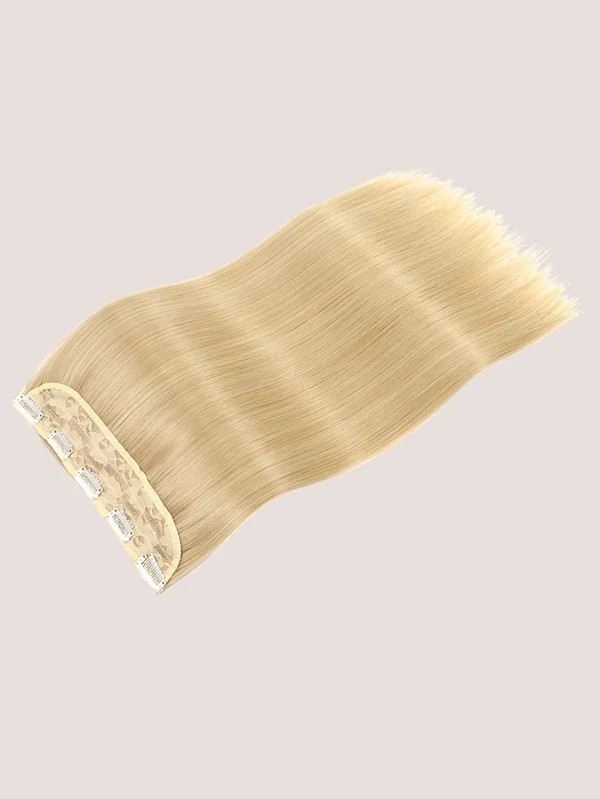 Long Straight Hairpiece With 5pcs Clip