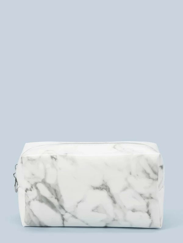 Marble Print Makeup Bag