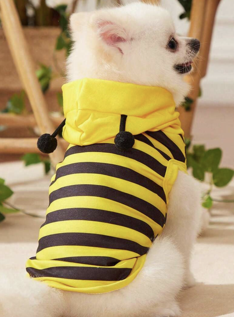 PETSIN レッド＆ブラックのコスプレレディバグ柄ペット用ベスト服、犬と猫用