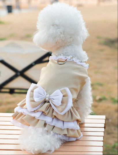 夏用軽量服、小型/中型犬向けのスリムタンクドレス
