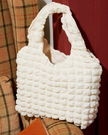 雲、バブル、花柄ショルダーバッグ、シンプルポータブル、折りたたみ式