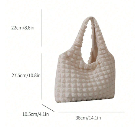 雲、バブル、花柄ショルダーバッグ、シンプルポータブル、折りたたみ式