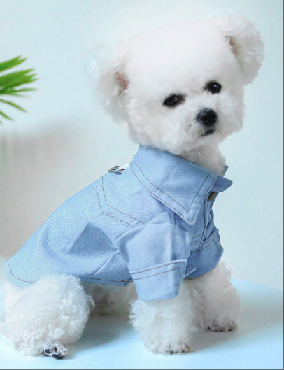 かわいいデニム柄シャツデザイン
