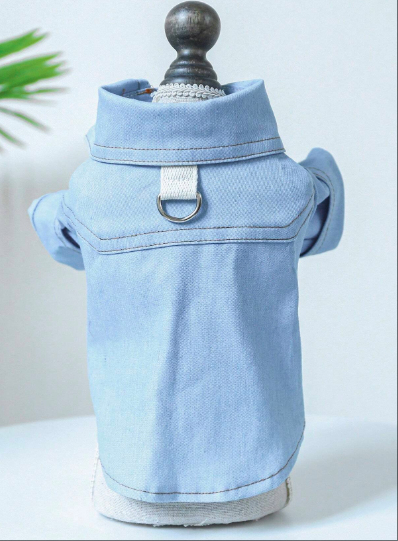 かわいいデニム柄シャツデザイン