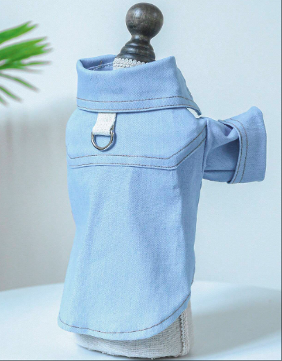 かわいいデニム柄シャツデザイン