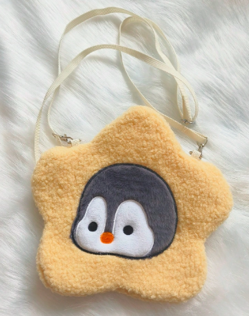 かわいいペンギンのショルダーバッグ、大容量プリントトートバッグ