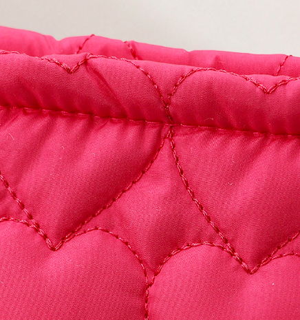 取り外し可能なインサートメイクポーチ、スキンケアバッグ、化粧品ケース付きキルト ハート型クラッチバッグ 