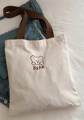 オープントップ キャンバス ショルダーバッグ、シンプル キャリーオールバッグ 