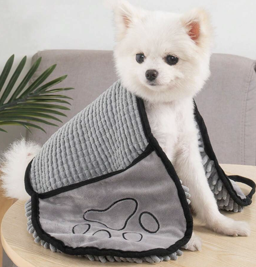 シャワー用の犬と猫用ポリエステル足刺繍ペット