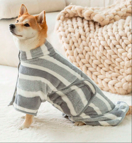 犬バスタオル速乾性ソフトクリーニングバスローブ中型から