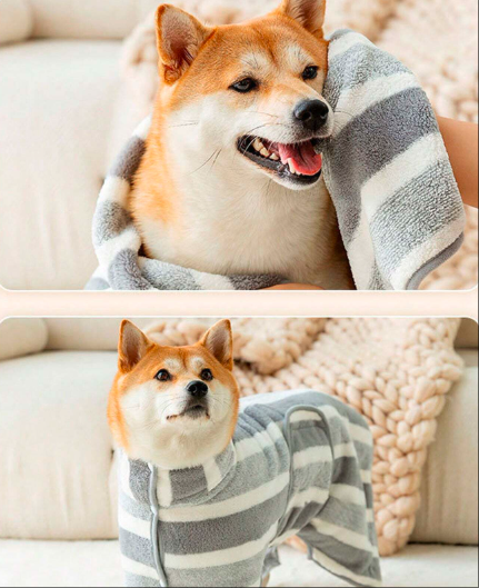 犬バスタオル速乾性ソフトクリーニングバスローブ中型から