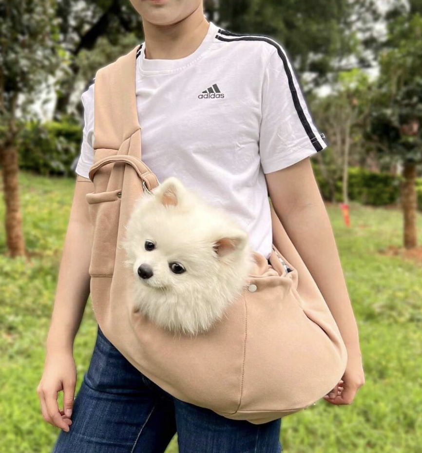 大容量小型犬バッグ、通気性猫ショルダーバッグ