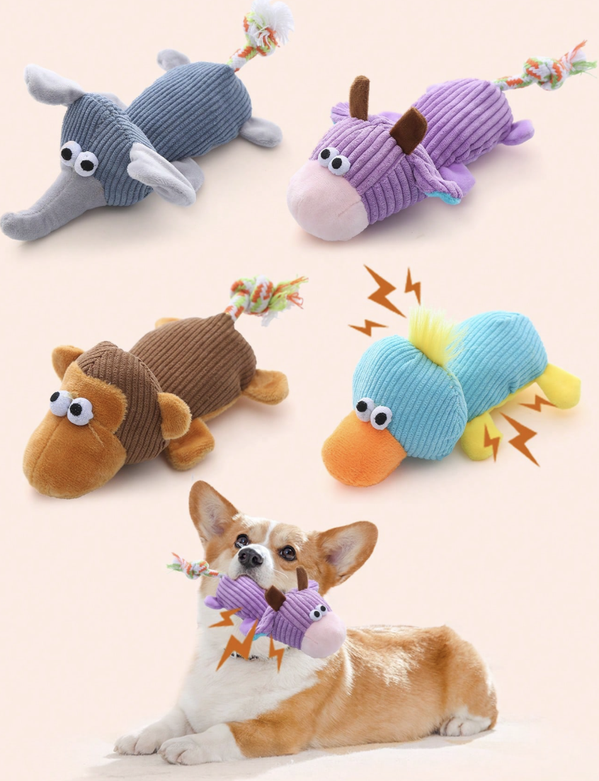ランダムカラー かわいい動物の形をした犬用
