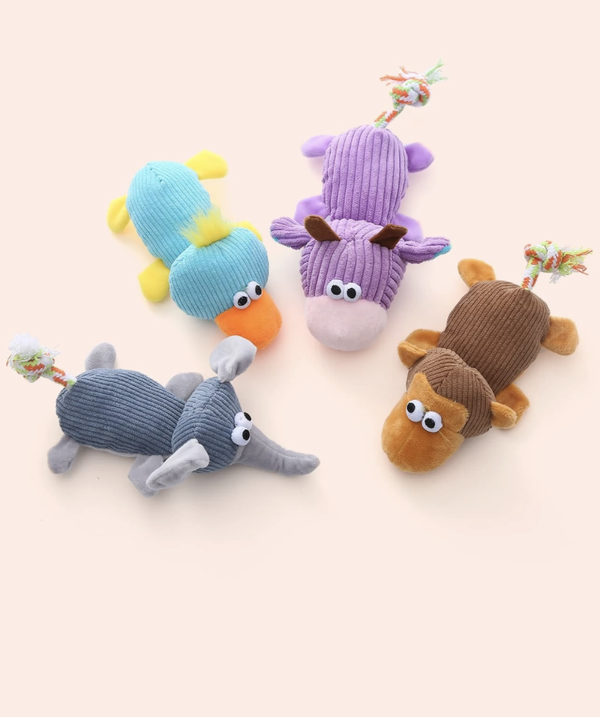 ランダムカラー かわいい動物の形をした犬用