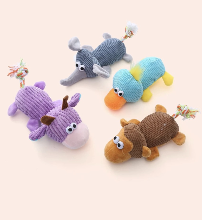ランダムカラー かわいい動物の形をした犬用